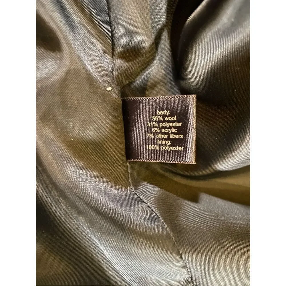 The Limited Purple Plaid Wool Coat‎ - Picture 4 of 7